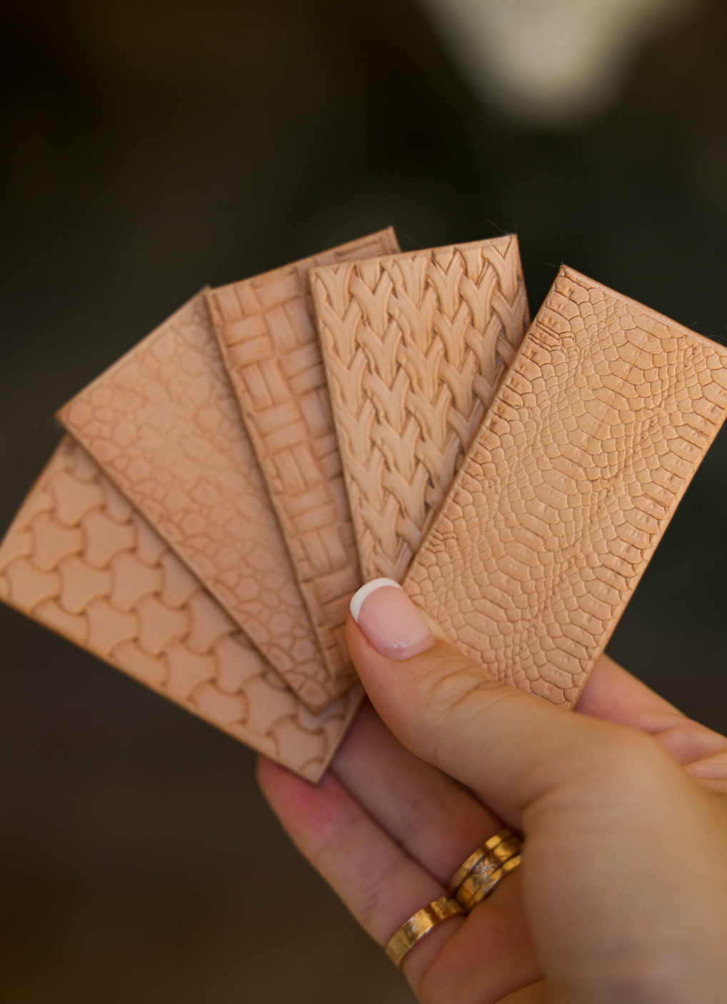 Custom Stamped Leather Belts - WOMEN