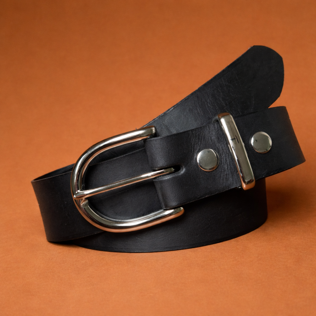 Men's 1 1/2" Plain Belt - Black (Size 34)