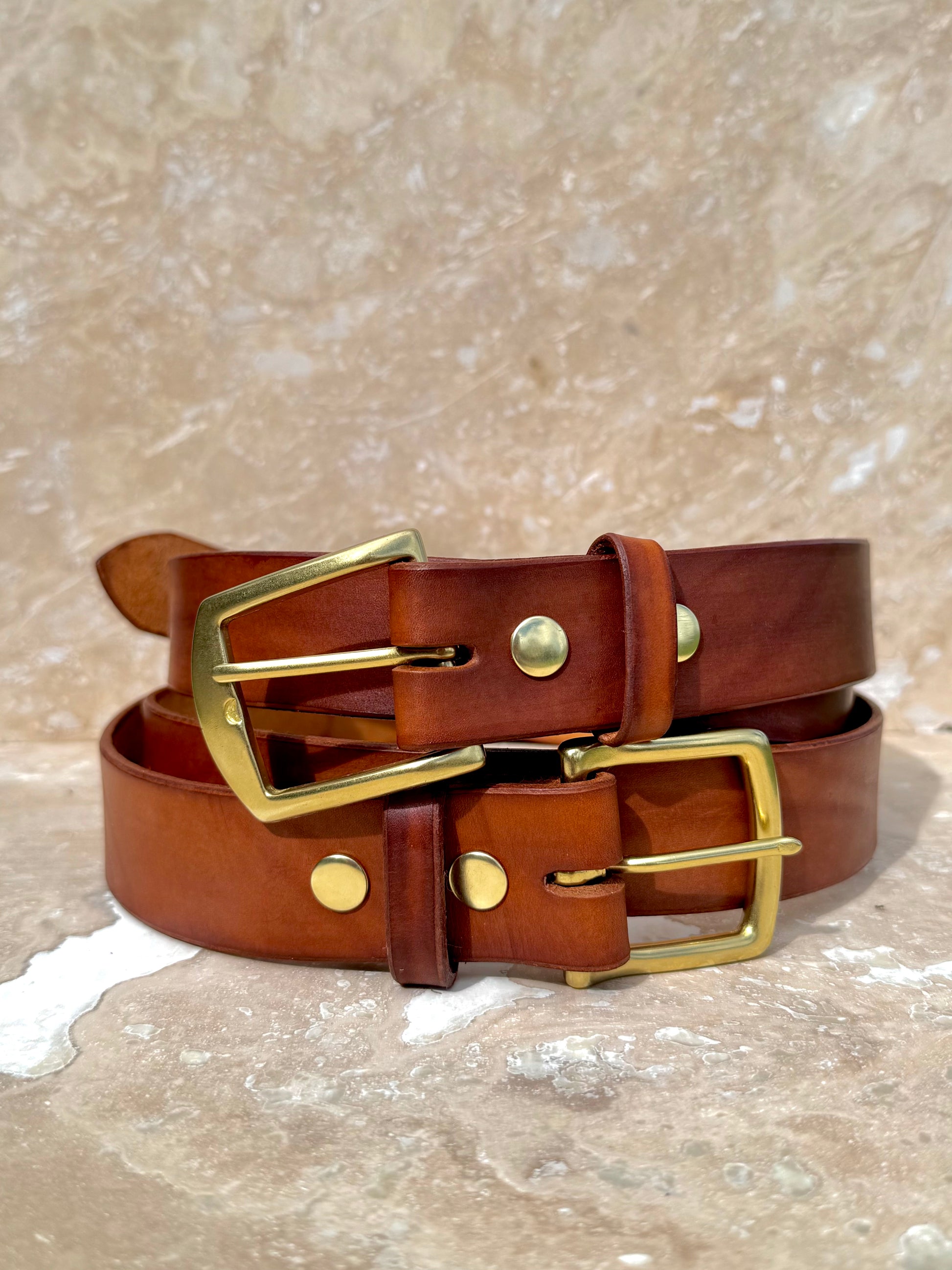 Womens 1 1/2" Plain Leather Belt