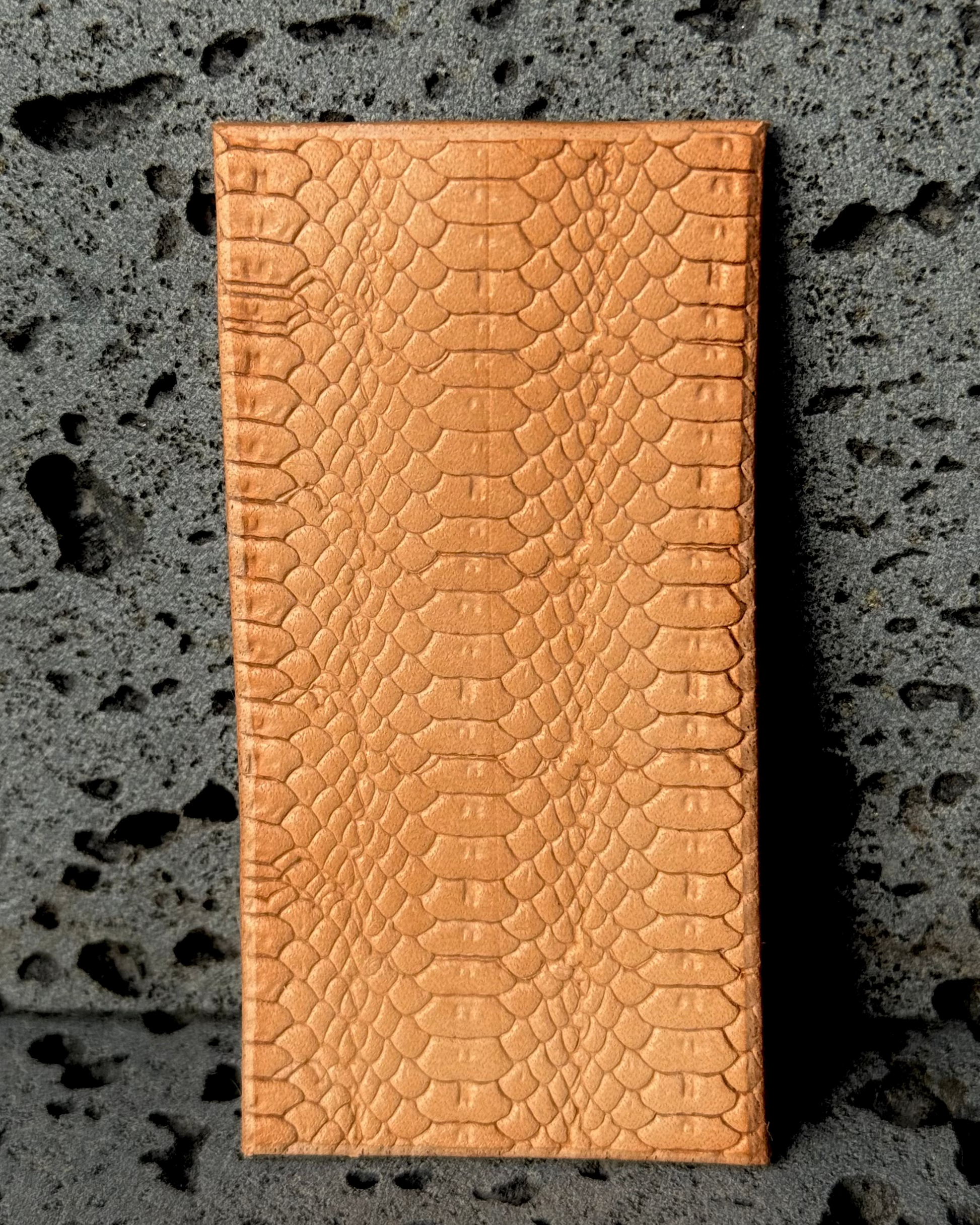 Snake Skin Stamped Belt