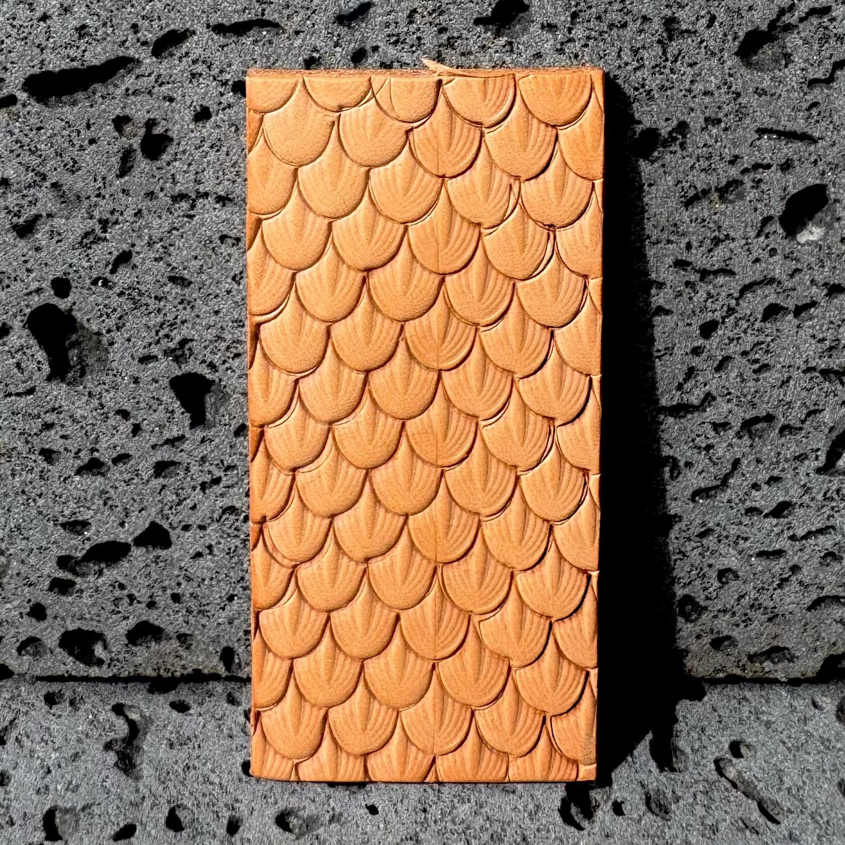 Fish Scale Stamped Belt