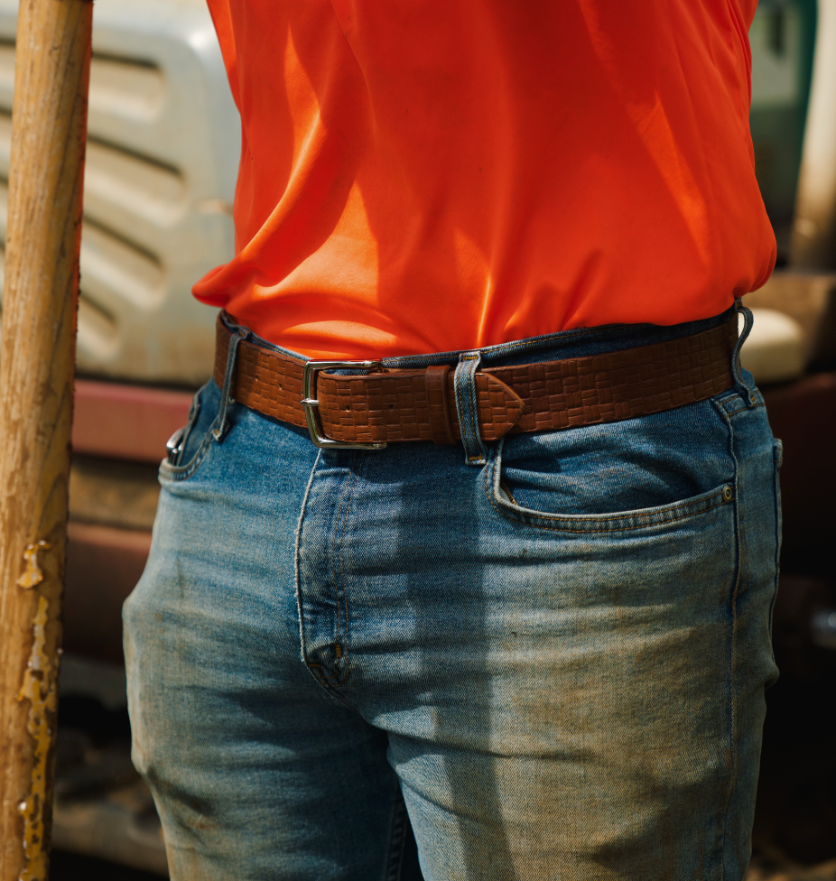 Lauhala Stamped Belt