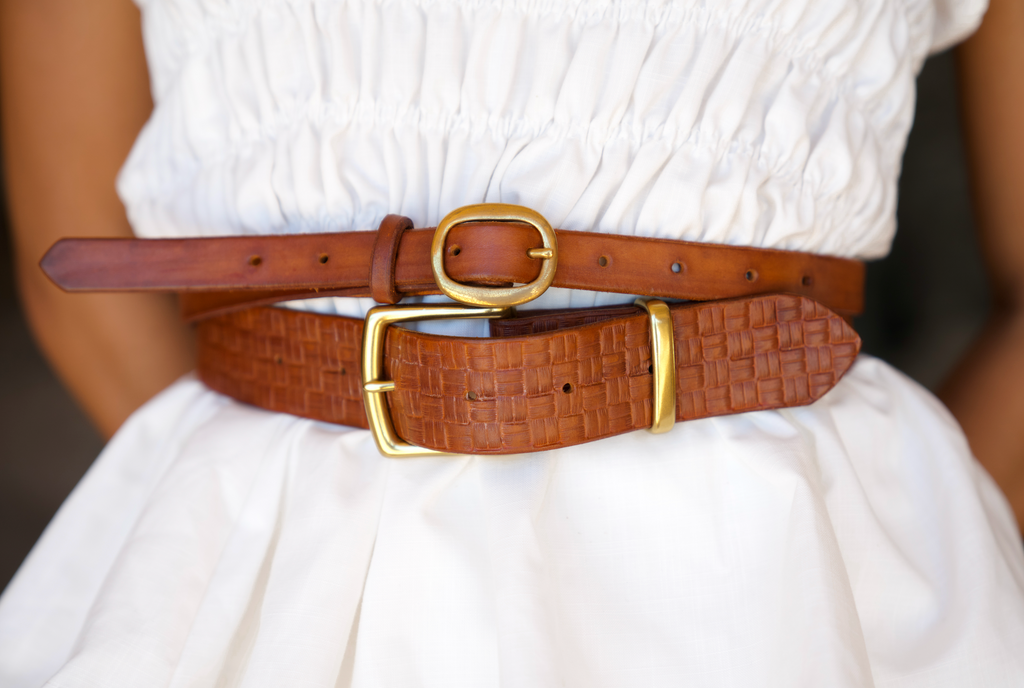 Lauhala Stamped Belt