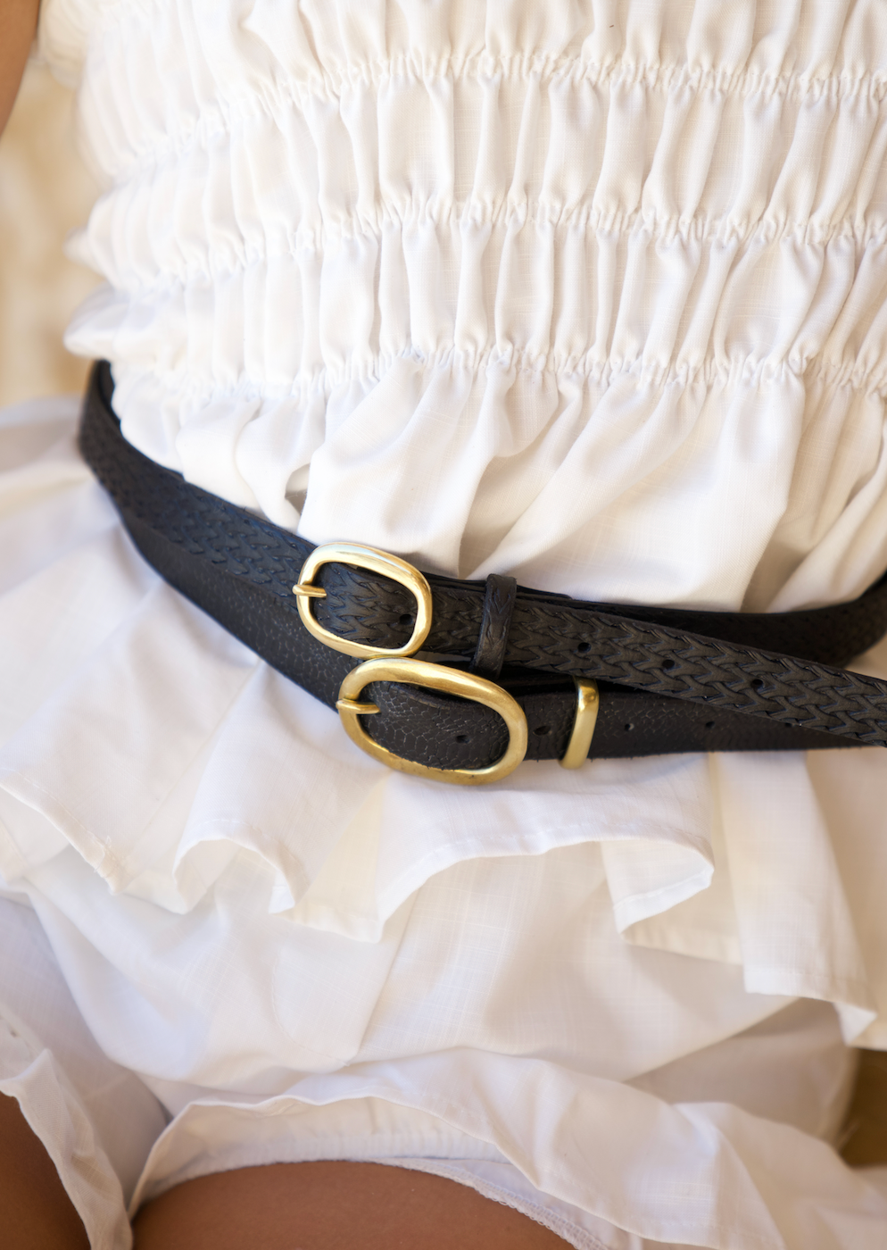 Snake Skin Stamped Belt