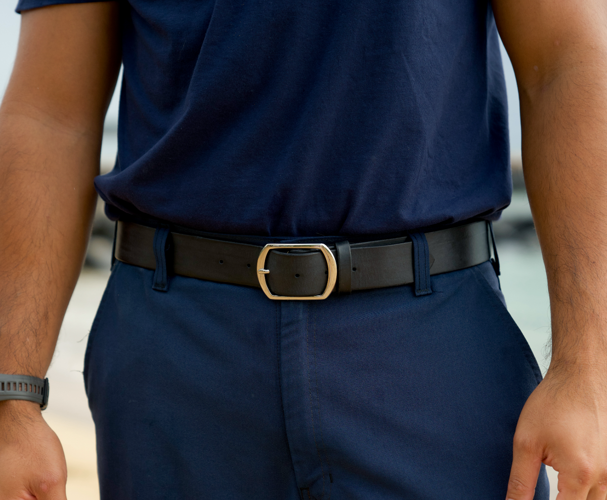 Mens 1 1/2" Plain Leather Belt