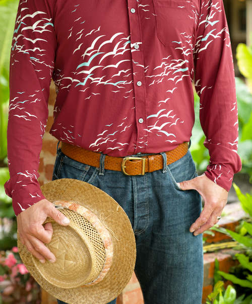 Basket Weave Stamped Belt