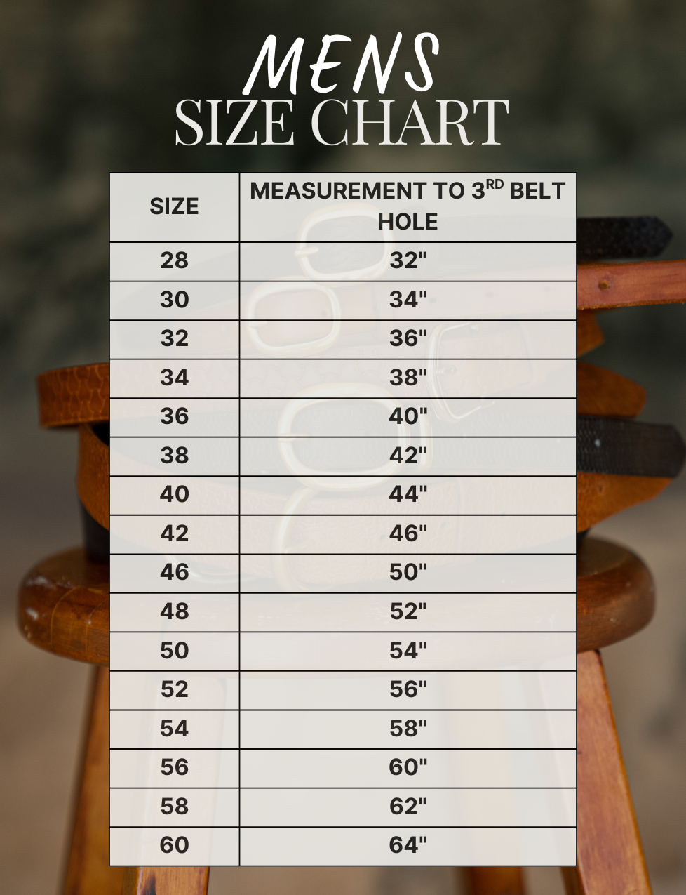 Mens - Dune Stamped Belt